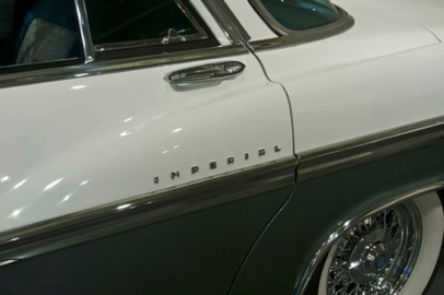 “IMPERIAL” script starts the fins of the “Forward Look for 1956”